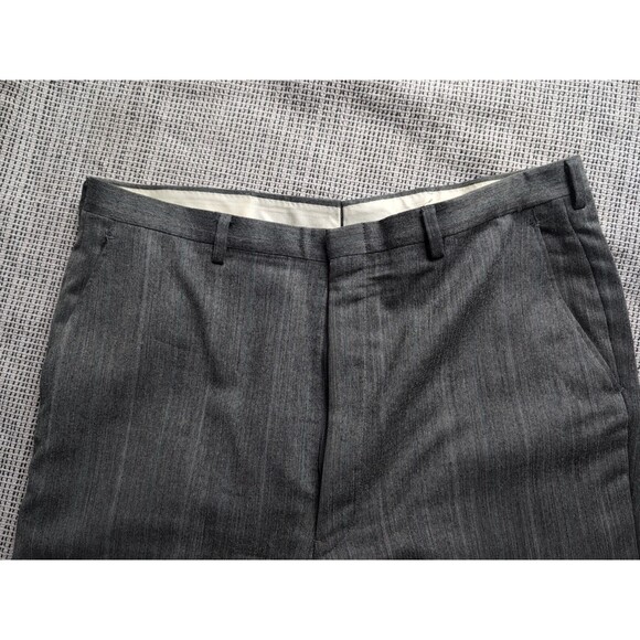 Hect's Cricketeer Mens 3 Button 2 pc Suit Gray Light Striped Pants & Jacket 46R - Picture 15 of 16